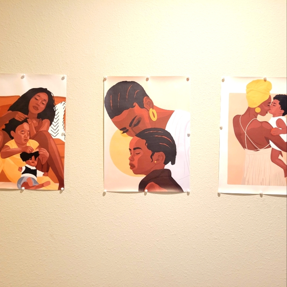 Black Beauty Love Canvas Wall Art Bundle, 3-pk